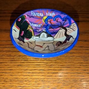 Handmade Mexican Pottery Ceramic Molcajete Bowl Salsero Barro